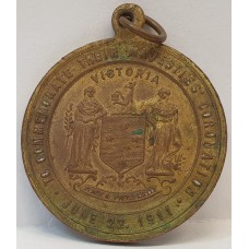 AUSTRALIA 1911 . VICTORIA MEDAL . GEORGE V and QUEEN MARY